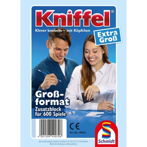 Kniffelblock groß 100 - , blatt